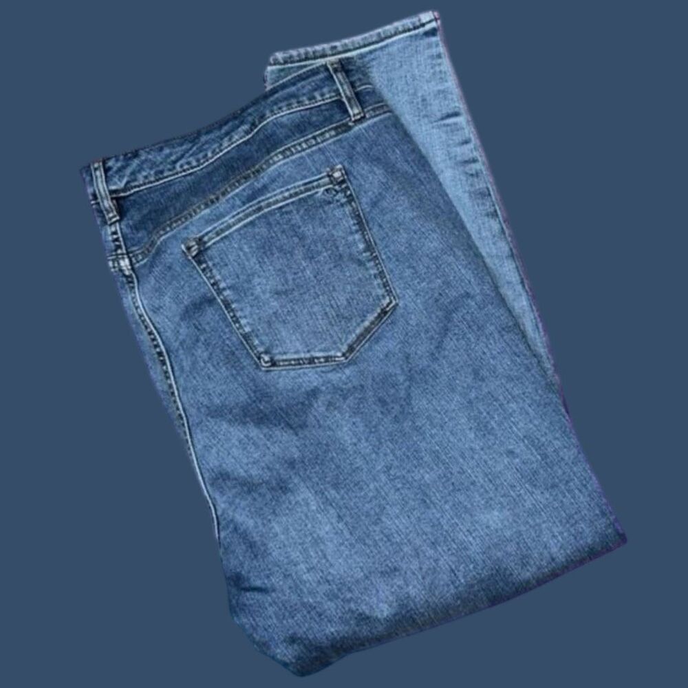 Plus Size Martha Stewart Patchwork Mom Jeans Size 24W #200 - Picture 7 of 8